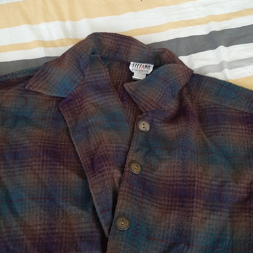Stefano International button up jacket with collar